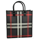 バーバリー トートバッグ（レディース） バーバリー バッグ メンズ レディース BURBERRY トートバッグ ブラーチェック デニートート チャコールグレー 80562401