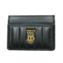 バーバリー カードケース メンズ レディース BURBERRY ローラ キルティングレザー ブラック 80904651(4)
