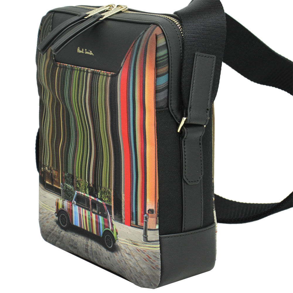 ポールスミス バッグ メンズ PAUL SMITH 斜め掛けショルダーバッグ ミニクーパー マルチストライプ M1A 6285 GMINCO PR