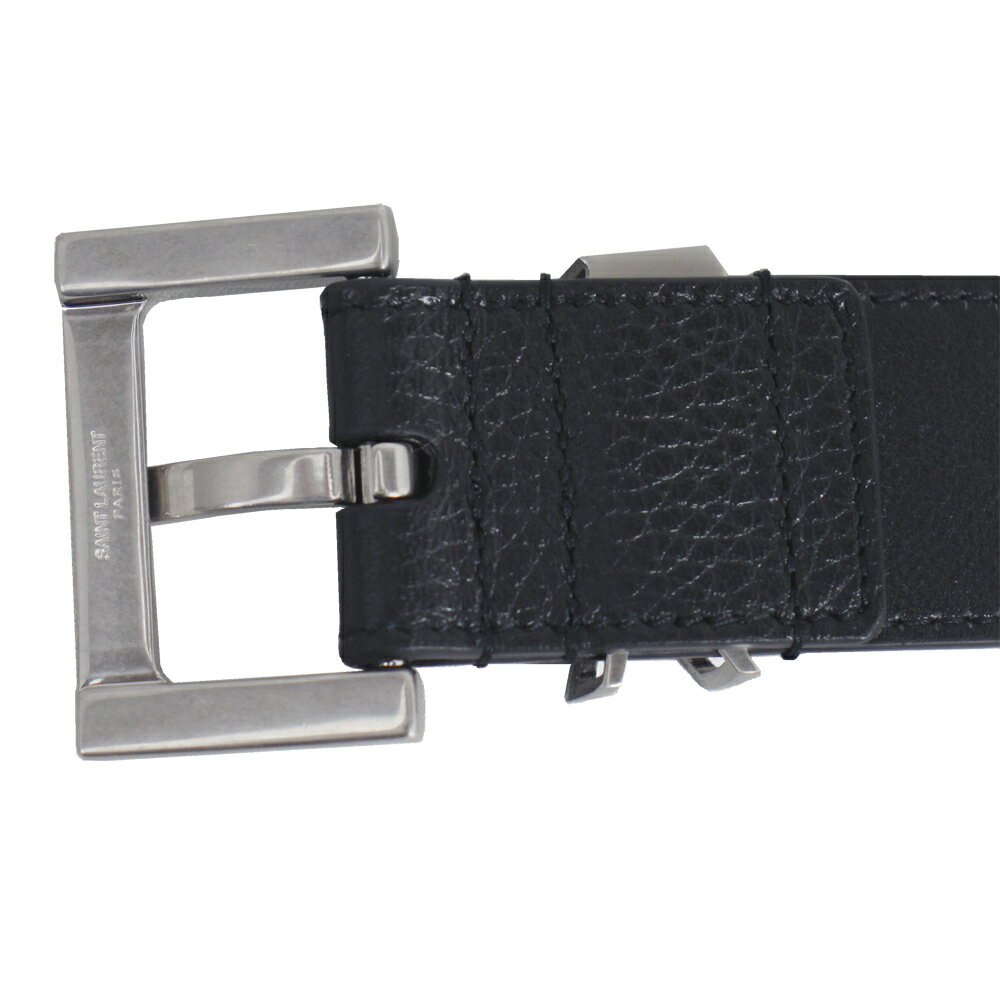 サンローラン ベルト メンズ SAINT LAURENT カサンドラ レザー ブラック 90cm 634440 DTI0E 1000