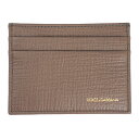 ドルチェ&ガッバーナ カードケース レディース DOLCE&GABBANA レザー ダークベージュ BP0330 A1503 80023