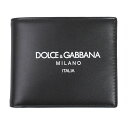ドルチェ&ガッバーナ 財布 メンズ DOLCE&GABBANA 二つ折り財布 ロゴ レザー ブラック BP3102 AN244 HNII7