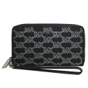 マイケルコース フォンケース レディース MICHAEL KORS ジェット セット トラベル MK ストラップ付き ラージ フラット ラウンド フォン ウォレット 35F2STVE3J BLACK