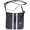 マイケルコース バッグ レディース MICHAEL KORS ショルダーバッグ Michael Kors ジェット セット トラベル メタリック MK シグネチャー スモール クロスボディ 斜め掛け 35F4STVC5V BLACK
