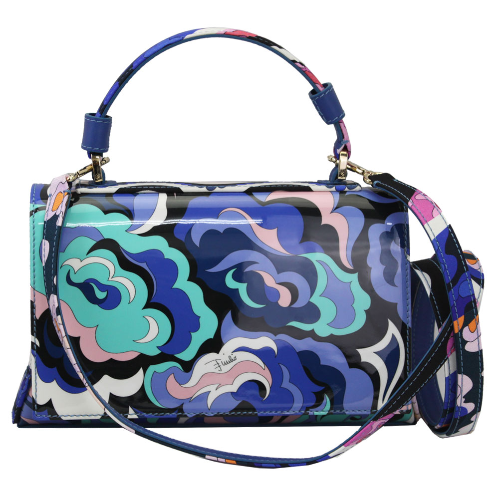 エミリオプッチ バッグ レディース EMILIO PUCCI ハンドバッグ ショルダーバッグ 2WAY ブルー系マルチカラー アウトレット 8RBC02-5