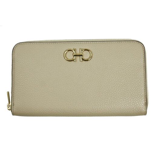 フェラガモ 財布 レディース FERRAGAMO ラウンドファスナー長財布 ガンチーニ レザー DAINO ベージュ系 22 0405 0758663 フェラガモ 財布 レディース FERRAGAMO ラウンドファスナー長財布 ガンチーニ レザー DAINO ベージュ系 22 0405 0758663