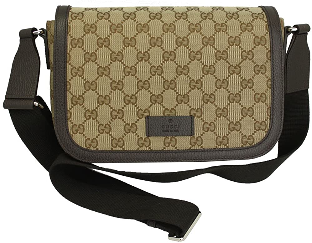 グッチ バッグ レディース 449172 GUCCI 斜め掛けショルダーバッグ GGキャンバス ベージュ/ダークブラウン アウトレット 449172 KY9KN 9886のサムネイル