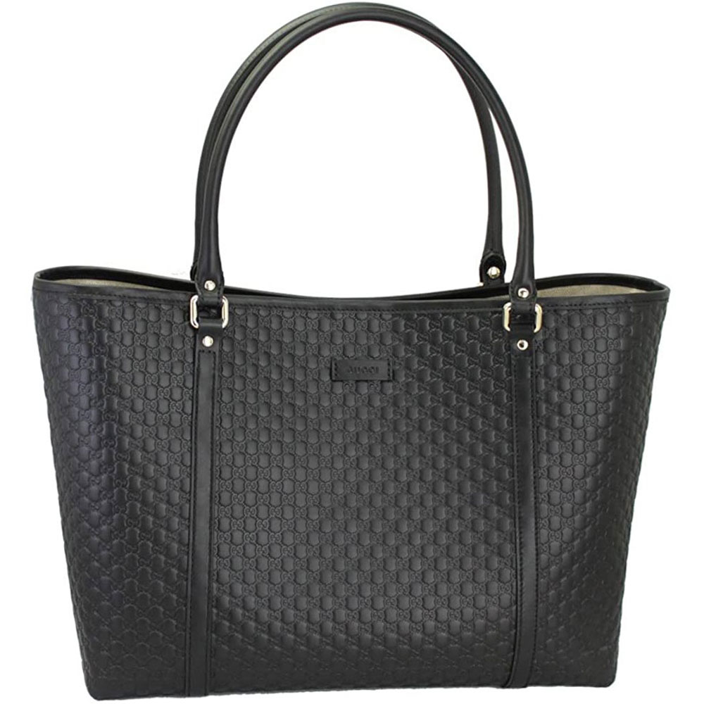 グッチ バッグ レディース 449647 GUCCI トートバッグ マイクログッチシマレザー ブラック アウトレット 449647 BMJ1G 1000のサムネイル