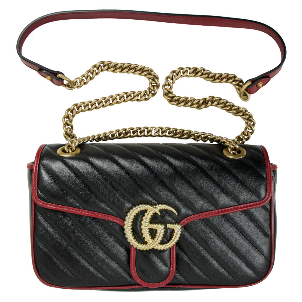GUCCI】グッチ『GGマーモント キルティング スモール ショルダー