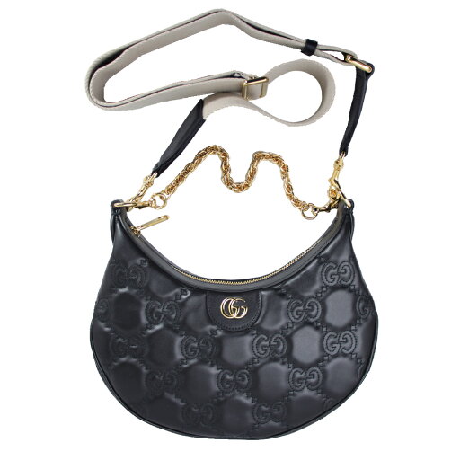 グッチ バッグ レディース GUCCI ショルダーバッグ 2WAY 斜めがけ/チェーン GG マトラッセ レザー ブラック 739709 UM8HG 1046 グッチ バッグ レディース GUCCI ショルダーバッグ 2WAY 斜めがけ/チェーン GG マトラッセ レザー ブラック 739709 UM8HG 1046