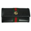 グッチ 革財布 レディース グッチ 財布 レディース GUCCI 長財布 オフィディア ウェブ ストライプ レザー ブラック 719886 DJ2DG 1060