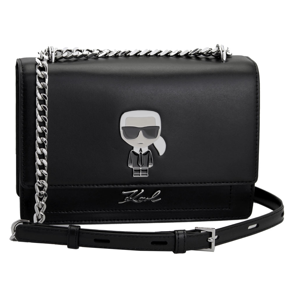 カールラガーフェルド バッグ レディース KARL LAGERFELD ショルダーバッグ K/Ikonik メタル ロック レザー ブラック 201W3094のサムネイル