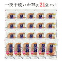 【送料無料】一夜干焼いか(75g※増量期間中は90g)21袋セット【2025年7月上旬〜9月末頃迄・20%増量キャンペーン実施中】【のし・ラッピング・小分け袋対...