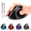 送料無料 エルゴノミクスマウス 静音 ワイヤレス 無線 垂直 マウス 高精度 DPI切替 ブルーLED光学式 右利き用 人間工学 腱鞘炎防止 エルゴマ(2)