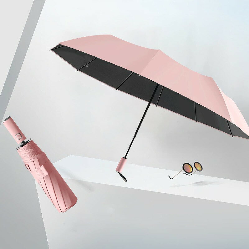 折りたたみ傘 日傘 折り畳み傘 レディース 大きい 10本骨 ワンタッチ自動開閉 210T グラスファイバー 超耐風性 UVカット 遮光 晴雨兼用 雨季の新しい選択 収納袋付き