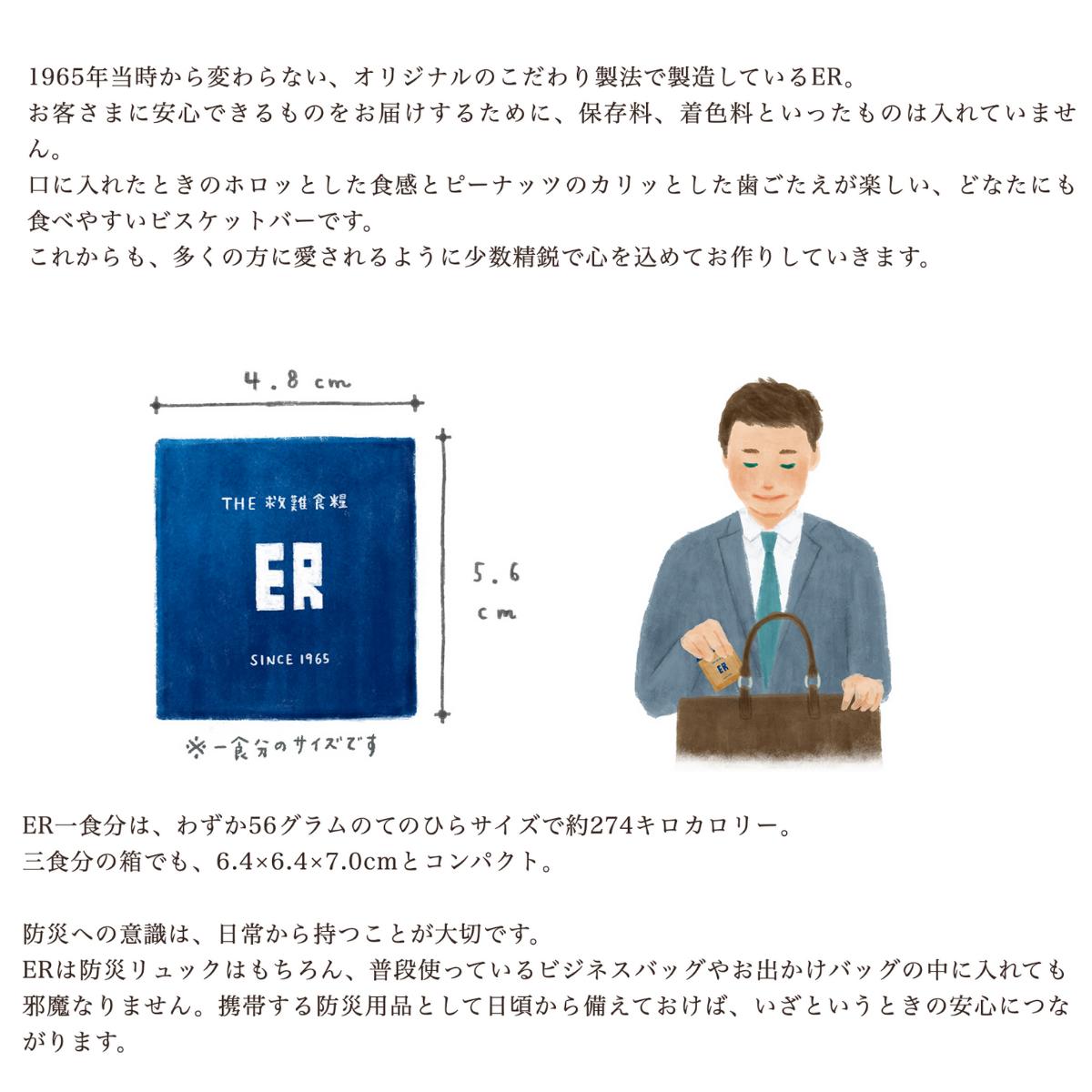 非常食 6日分 18食 セット 5年 7年 保存 アレルギー 対応 ビスケット バー 萬有栄養 救難食糧 ヒジョウショク ER 自衛隊 採用 災害 防災 車載 食料 長期 常温 保存食 レーション 防災リュック 省スペース コンパクト 設計 保存料 着色料 不使用 メープル ココナッツ 風味 3