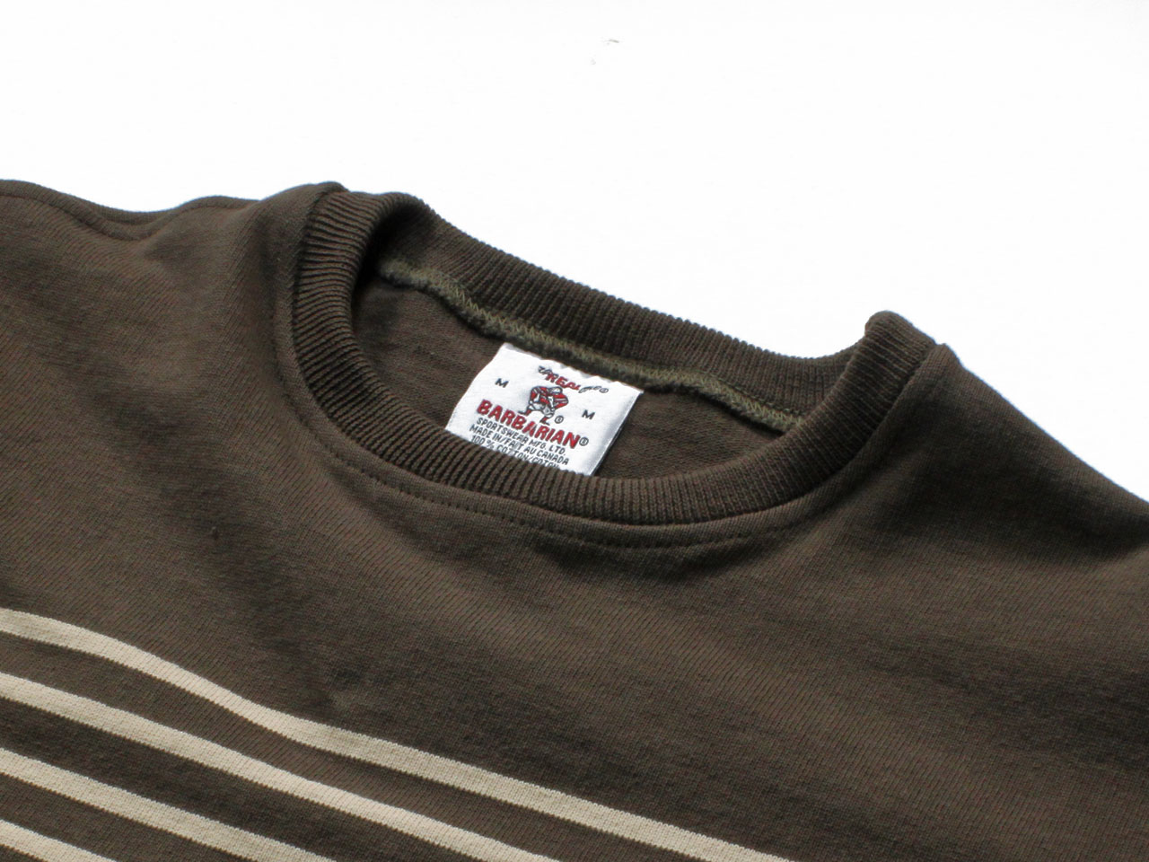 BARBARIAN バーバリアン CREW NECK SHIRTS(L S) *MOSS BEIGE goingcoming-10004083 男のド定番Shop サンプル画像3
