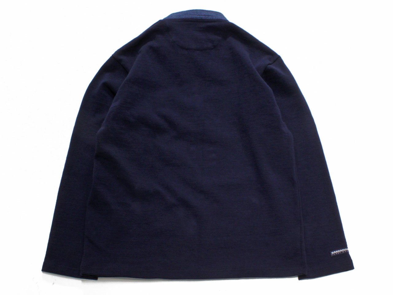 BARBARIAN バーバリアン HENRY NECK RUGBY SHIRTS(L S) *SOLID NAVY WITH D goingcoming-10004472 男のド定番Shop サンプル画像2