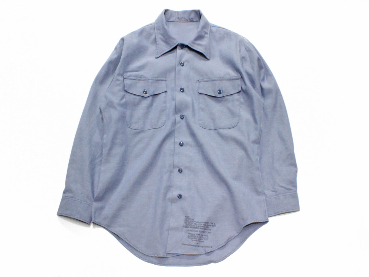 Rakuten - MILITARY【ミリタリー】U.S. NAVY CHAMBRAY SHIRT *SAX / DEADSTOCK