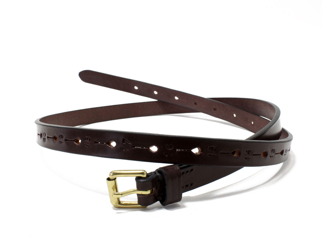 ジャベツクリフ JABEZ CLIFF【ジャベツクリフ】LONG SADDLE LEATHER BELT 20HOLE *CHESTNUT