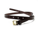 JABEZ CLIFFyWxcNtzLONG SADDLE LEATHER BELT 20HOLE *CHESTNUT