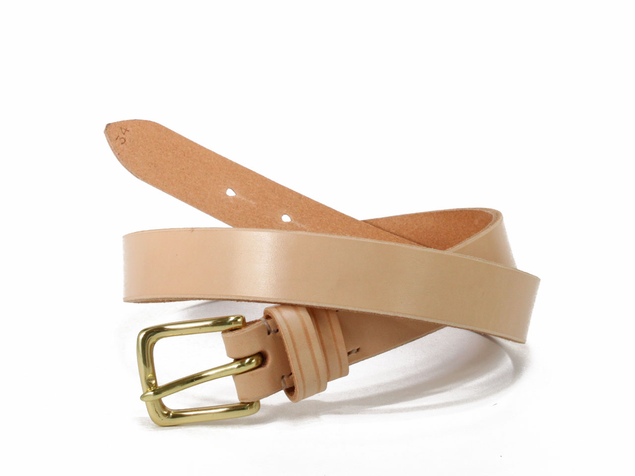 ジャベツクリフ JABEZ CLIFF【ジャベツクリフ】STIRRUP LEATHER BELT 28mm *TAN