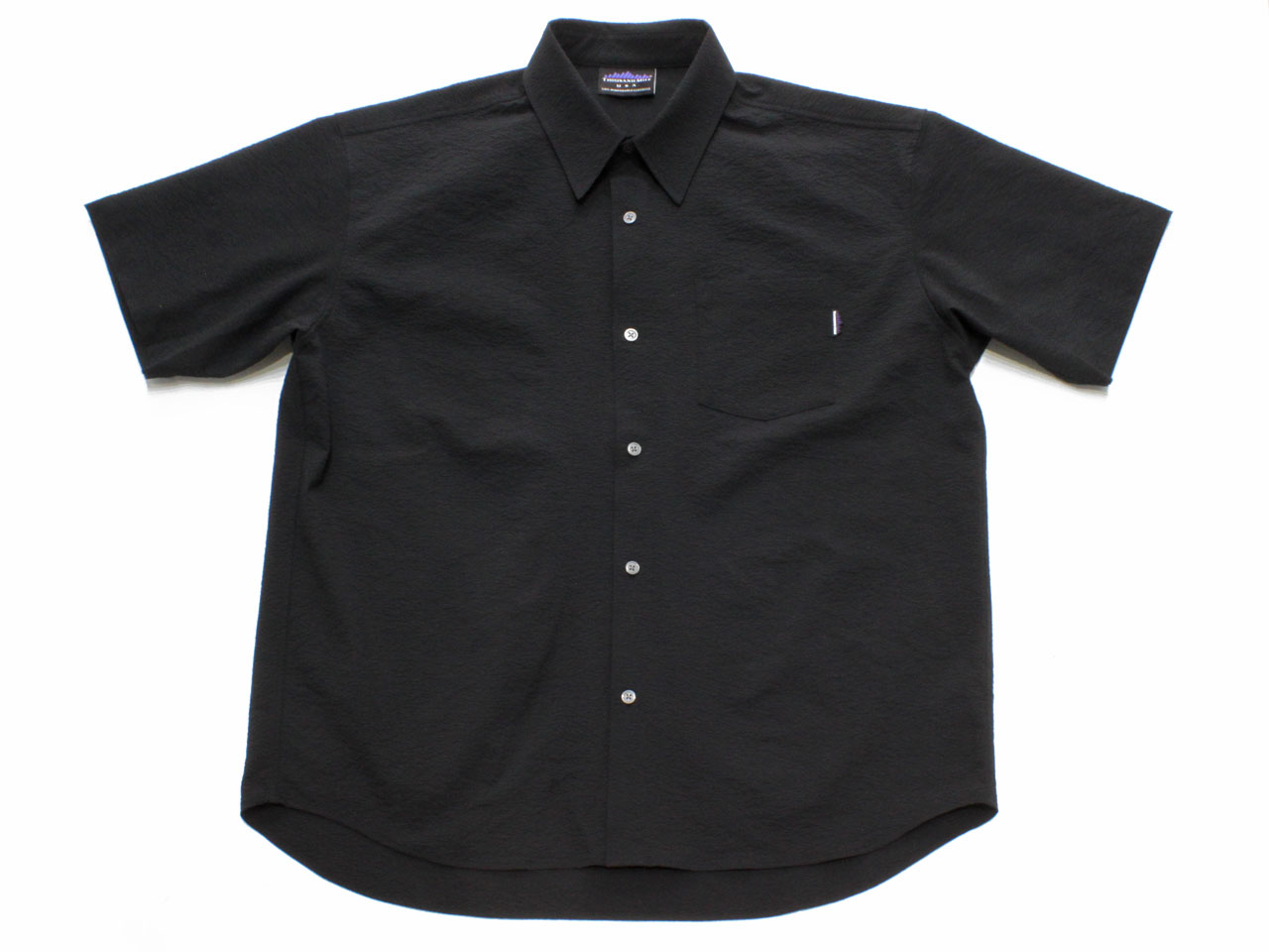 Rakuten - THOUSAND MILE【サウザンドマイル】SHORT SLEEVE SHIRT * SEERSUCKER BLACK
