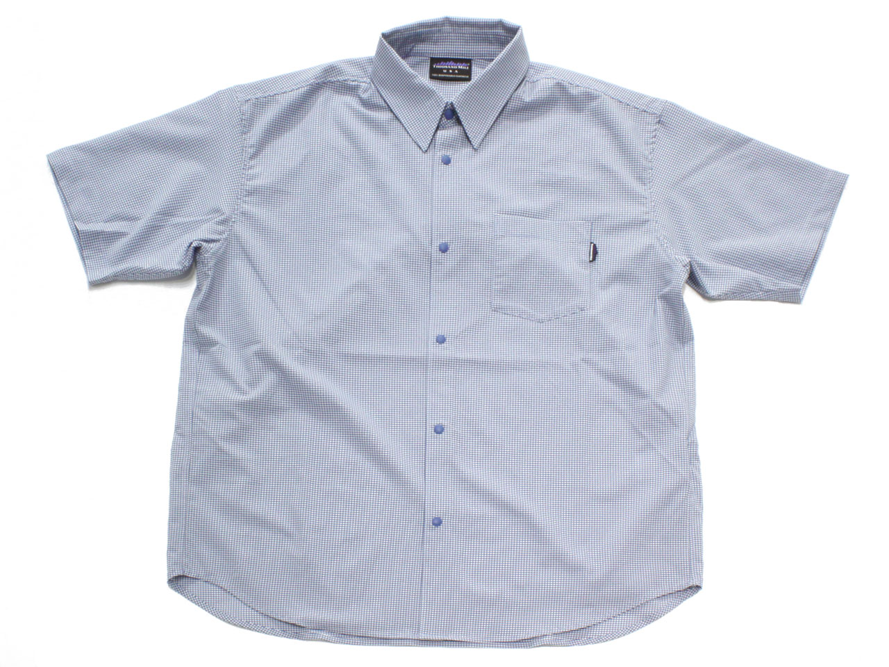 Rakuten - THOUSAND MILE【サウザンドマイル】SHORT SLEEVE SHIRT *HIGH AIR PERMEABILITY BLUE CHECK