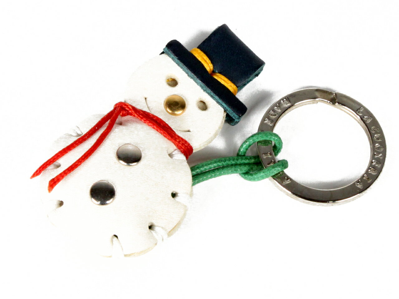 Rakuten - LA CUOIERIA 【ラ クオイエリア】LEATHER KEY HOLDER *SNOWMAN