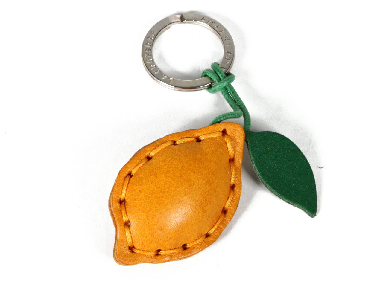 LA CUOIERIA LEATHER KEY HOLDER *LEMON