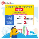 【GoJapan Mobile】eSIM シンガポール/マレーシア/タイ 2日間(2GB/日高速） データ通信専用