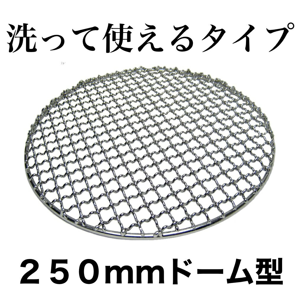 【洗って使えるタイプ 】 焼き網 丈夫 再利用 BBQ 250mm (25cm) 丸型