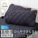 夏 ひんやり 枕パット【 2枚セット】リバーシブル 枕パッド ゴムバンド 枕カバー 通年 カバー 両面 接触冷感 冷感 さらさら ふんわり オールシーズン 快眠 枕 カバー ピローカバー ピロー 洗えるカバー 洗える