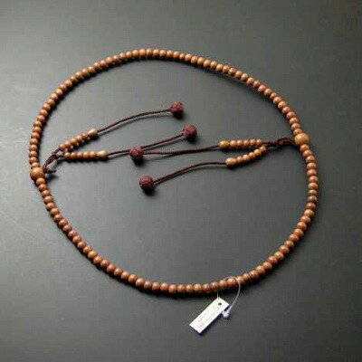 数珠 真言宗用 総正梅 尺2 焦げ茶色利休房