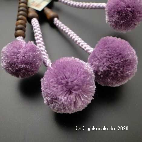 数珠 日蓮宗・法華宗 総栴檀 8寸 藤色菊房