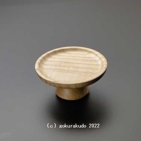 塩地(シオジ)製供物台（無垢材磨き仕上げ・クリア塗装）4寸