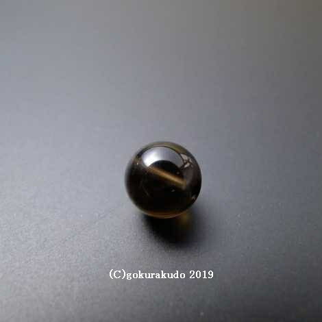 茶水晶の主玉 （穴-穴）約8mm　1個当たり