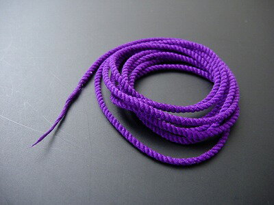 数珠用中糸 先端加工済み1mあたり（紫）5号