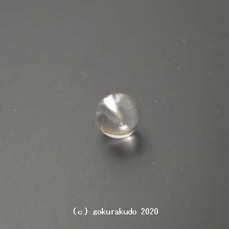 透明水晶の主玉 （穴-穴）約7mm　1個当たり