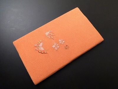 金封袱紗(ふくさ) ちりめん 刺繍入り『蝶』 ...の紹介画像2