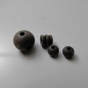 素挽き黒檀の(親・2天・ぼさ)セット。(親10〜11mmサイズ)無着色