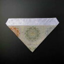 写真の生地で幅約60cmの三角打敷を作製する場合(3)