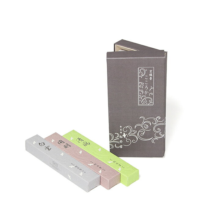 線香 お線香 贈答用 ギフト 進物 【松栄堂 京線香 こころか3種】 清風・円明・白雲 御供 御仏前 御霊前 新盆見舞い お盆 初盆 お彼岸