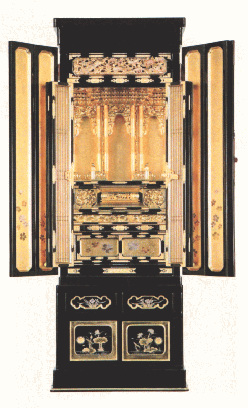 仏壇 京型台付 サクラ 16号 浄土真宗用