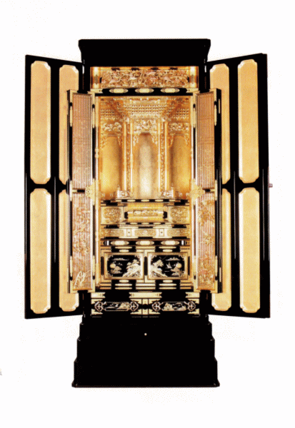 仏壇 京型胴長 大公 障子彫入 西 20 浄土真宗西本願寺派用