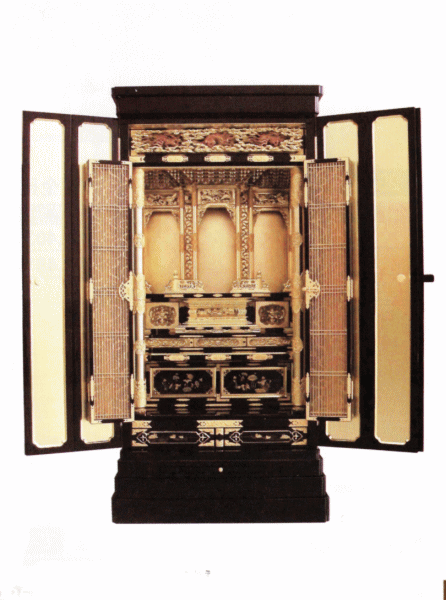 仏壇 京型胴長 八坂 総粉 西 24