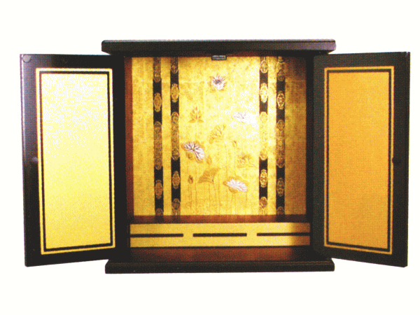 ペット用仏壇（ミニ） 金蒔（小）
