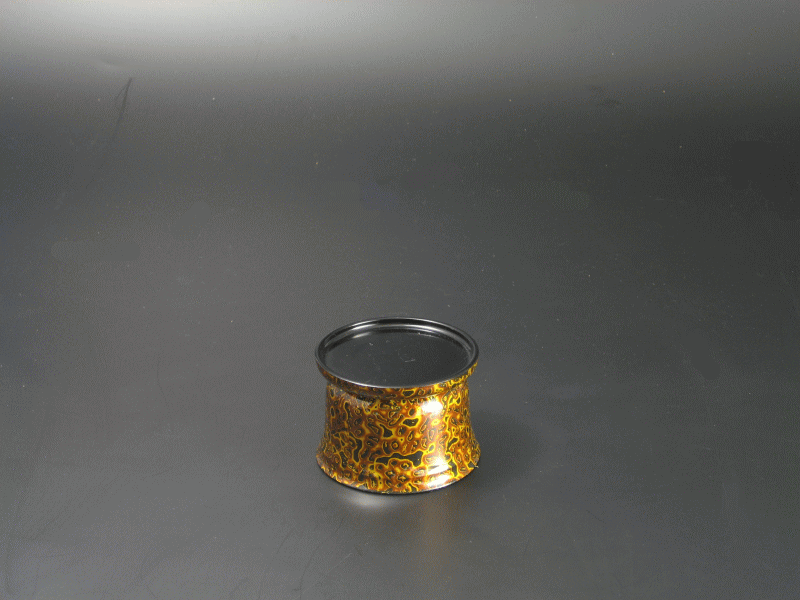 仏器 台 仏具 仏器台 仏飯器 プラスティック渕付仏器台金虫 中(3)