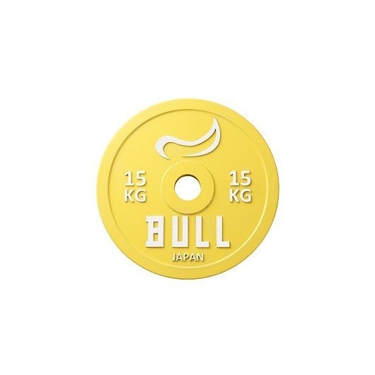 20％OFFアウトレット品 BULL パワーリフティングプレート15kg（2枚1組）IPF（国際パワーリフティング連盟）公認品 公認品 筋トレ トレーニング器具 バーベル ホームジム 自宅トレ ブル