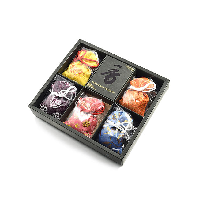 【ポイント10倍 エントリーで】【匂い袋】京都・松栄堂製 匂い袋【誰が袖-極品の香り】【5個入り-ケース入り】長さ6cmサイズにおい袋 匂袋 かわいい きれい ...